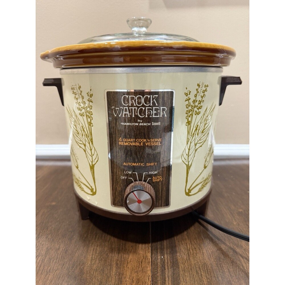 Crock Watcher * Model 415 * 4 Quart * Slow Cooker * Crock Pot * Vintage * Works